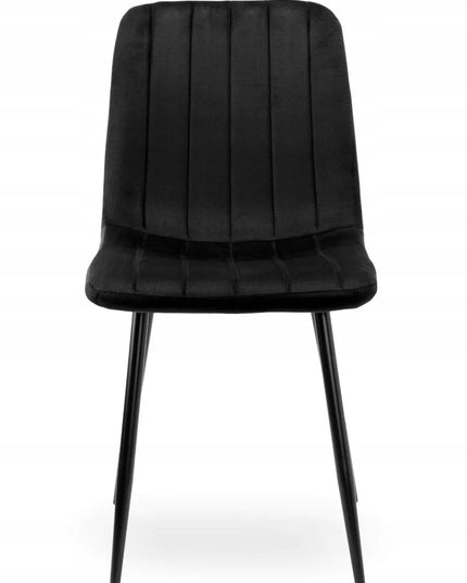 Apmuštas kėdė AURORA VELVET BLACK