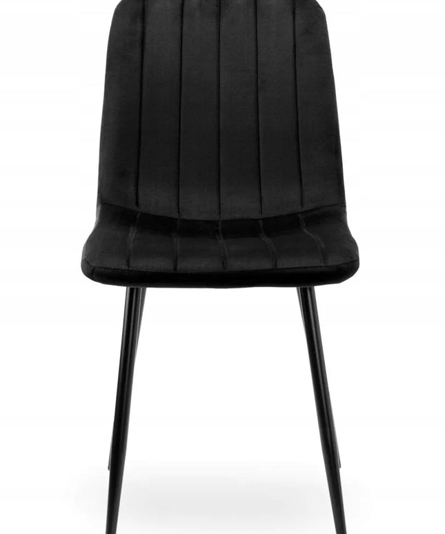 Apmuštas kėdė AURORA VELVET BLACK