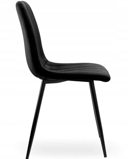 Apmuštas kėdė AURORA VELVET BLACK