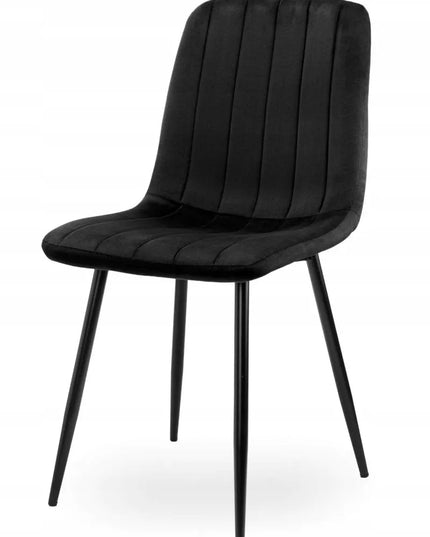 Apmuštas kėdė AURORA VELVET BLACK