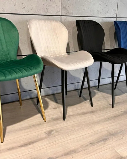 Apmuštas kėdė MONTI VELVET GREY