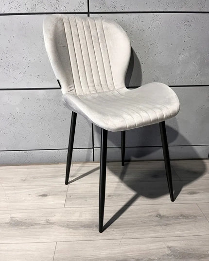 Apmuštas kėdė MONTI VELVET GREY