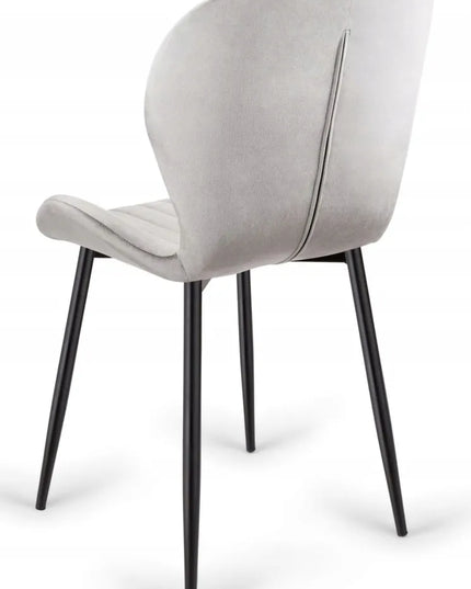 Apmuštas kėdė MONTI VELVET GREY