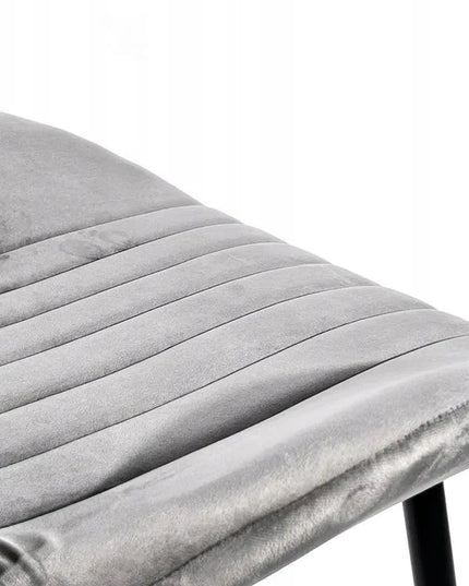 Apmuštas kėdė MONTI VELVET GREY