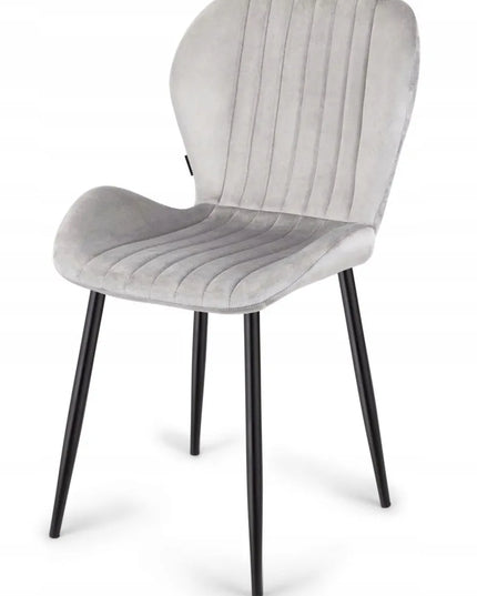 Apmuštas kėdė MONTI VELVET GREY