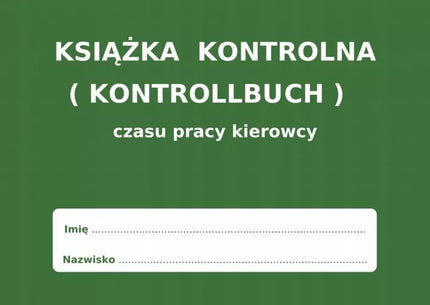 Vairuotojo darbo laiko knyga KONTROLLBUCH - 10 vnt
