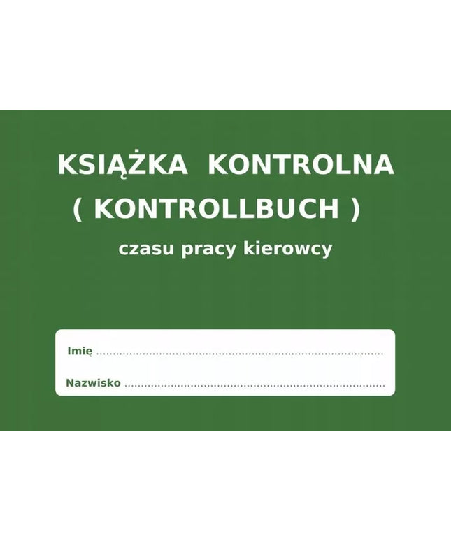 Vairuotojo darbo laiko knyga KONTROLLBUCH - 10 vnt