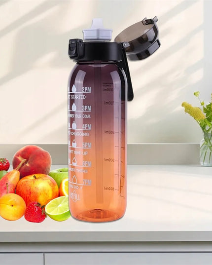 Kvapų buteliukas vandeniui, 1000 ml, su 7 aromato žiedais, įvairūs kvapai