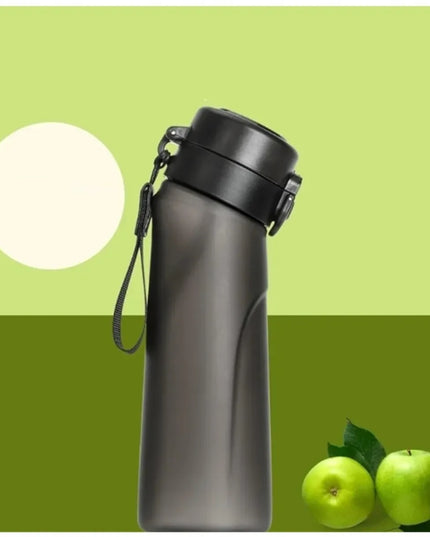 Kvapų buteliukas „XYF-KWB-008“, 650 ml, juodas, su 7 vaisių skonio kapsulėmis