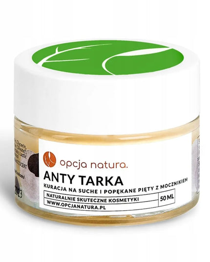 Opcja Natura Anty Tarka pėdų priežiūros priemonė sausiems ir suskilinėjusiems kulnams su karbamidu, 50 ml