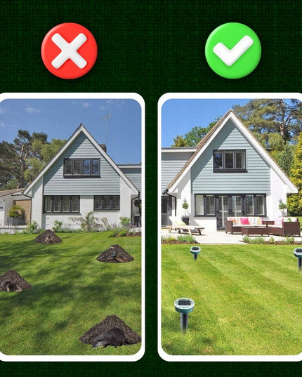 Kurmių ir graužikų baidyklė su saulės baterijomis 2 vnt.