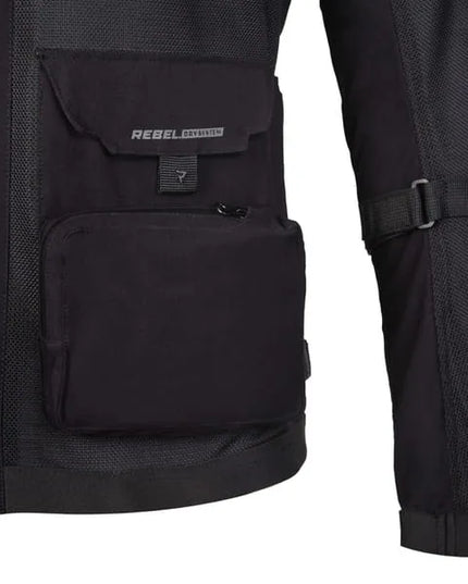 Motociklininko striukė Rebelhorn Brutale Black XXL DOVANAI