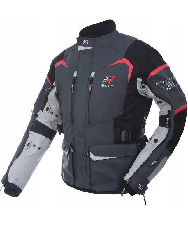 Tekstilinė striukė Rukka Rimo-R GTX GREY/RED 58