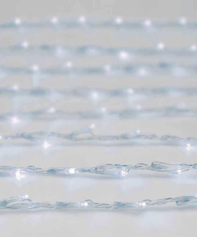 Šviečianti užuolaida Kalėdinė girlianda lauko sodo lemputės 100x200 cm