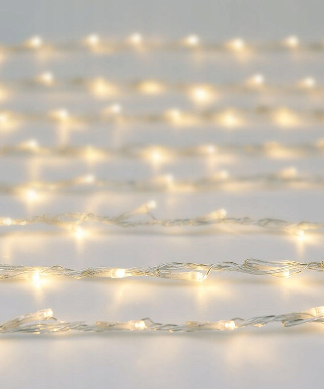 Užuolaida ŠVIEČIANTI Kalėdinė girlianda lauko sodo lemputės 100x200 cm