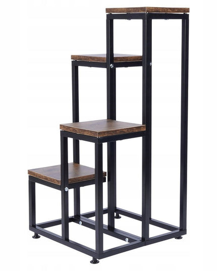 METALINIS 4 PAKOPŲ STOVAS GĖLĖMS, AUGALAMS, VAZONAMS