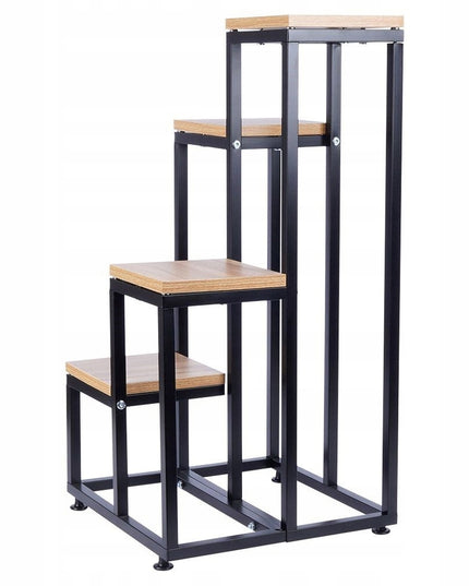 METALINIS 4 PAKOPŲ STOVAS GĖLĖMS, AUGALAMS, VAZONAMS