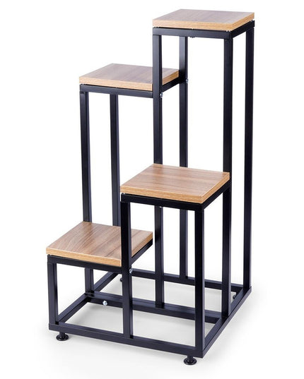 METALINIS 4 PAKOPŲ STOVAS GĖLĖMS, AUGALAMS, VAZONAMS