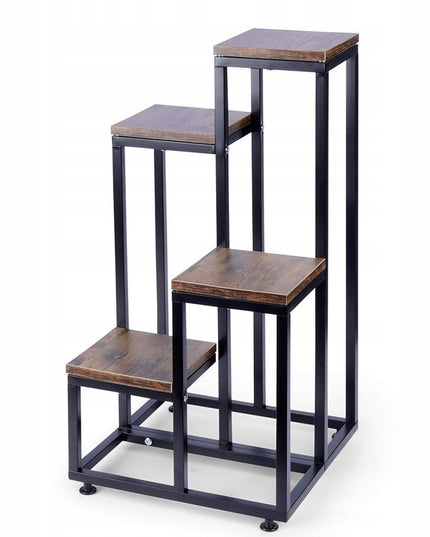 METALINIS 4 PAKOPŲ STOVAS GĖLĖMS, AUGALAMS, VAZONAMS