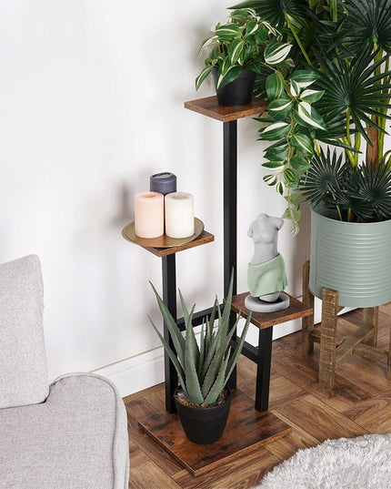 METALINIS 4 PAKOPŲ STOVAS GĖLĖMS, AUGALAMS, VAZONAMS