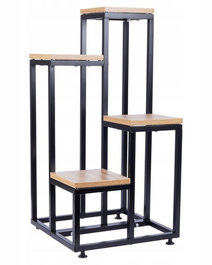 METALINIS 4 PAKOPŲ STOVAS GĖLĖMS, AUGALAMS, VAZONAMS