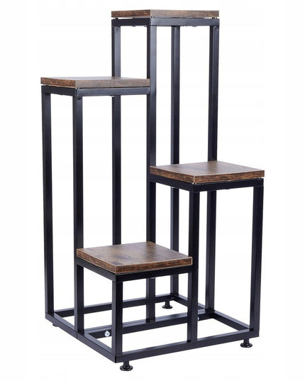 METALINIS 4 PAKOPŲ STOVAS GĖLĖMS, AUGALAMS, VAZONAMS