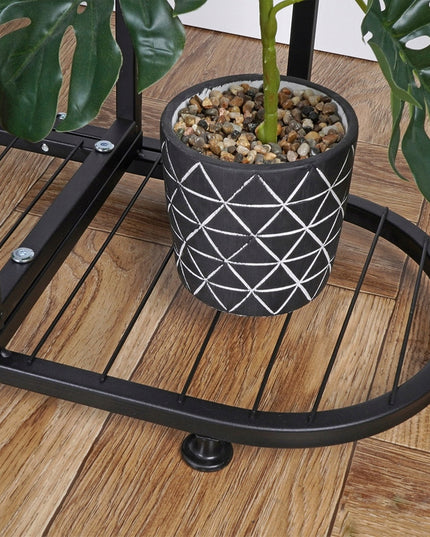 5 pakopų metalinis gėlių stovas vazonams, augalams, gėlėms