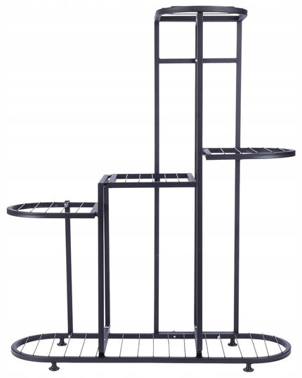 5 pakopų metalinis gėlių stovas vazonams, augalams, gėlėms