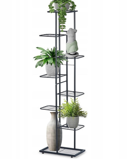 8 pakopų metalinis gėlių stovas vazonams, augalams, gėlytėms