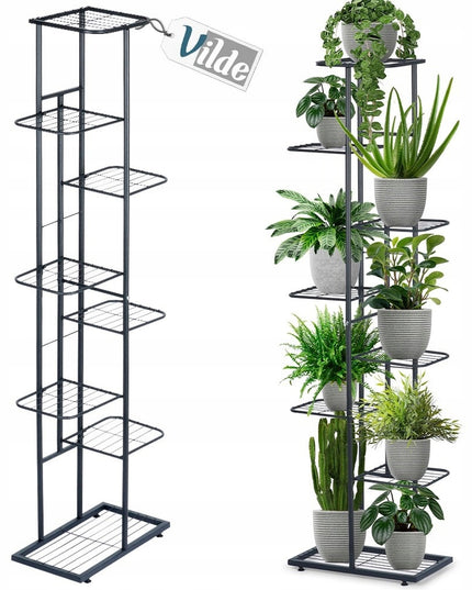 8 pakopų metalinis gėlių stovas vazonams, augalams, gėlytėms