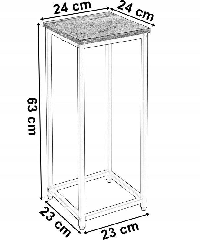 Loft stiliaus gėlių stovas ARBEN CRAFT 60 cm