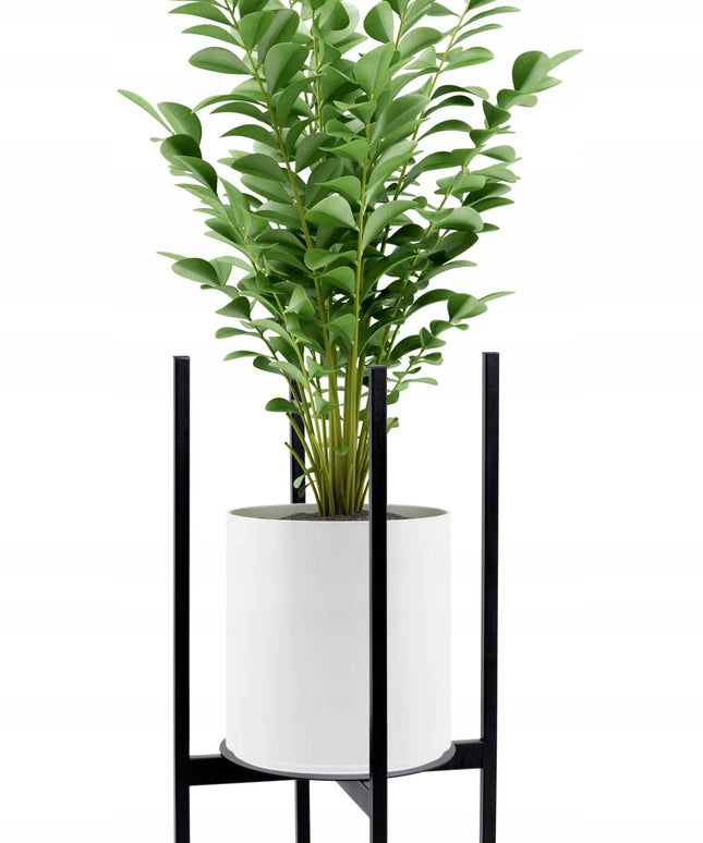 Loft stiliaus pastatomas gėlių stovas Torre 60 cm, juodas