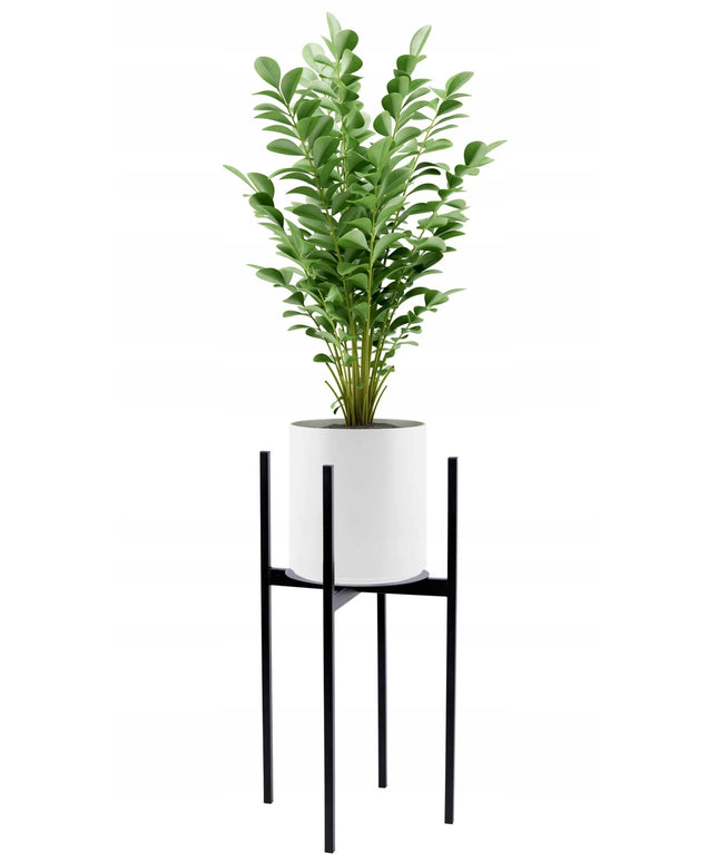 Loft stiliaus pastatomas gėlių stovas Torre 60 cm, juodas