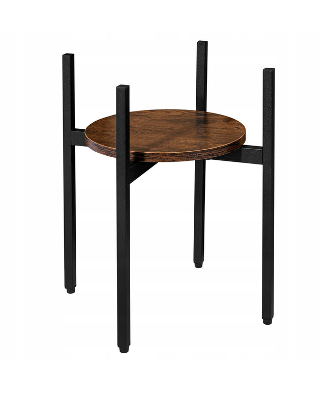 LoftInspired pastatomas loft stiliaus gėlių stovas Torre Rustic, 40 cm, juodas