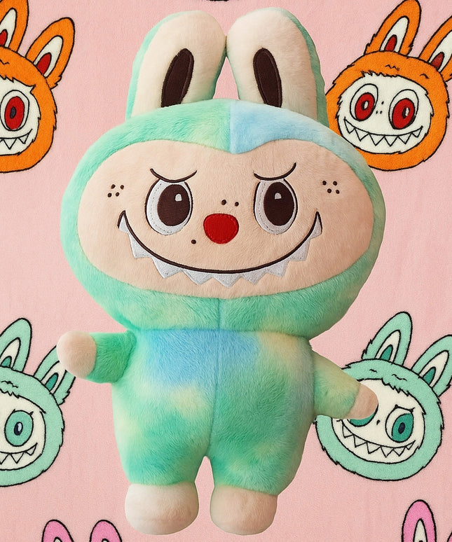 LABUBU Didelis 50cm pliušinis žaislas su antklode, riboto leidimo dovana vaikui