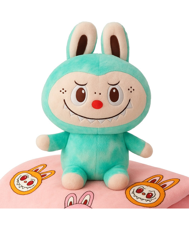 LABUBU Didelis 50cm pliušinis žaislas su antklode, riboto leidimo dovana vaikui