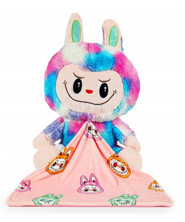 LABUBU Didelis 50cm pliušinis žaislas su antklode, riboto leidimo dovana vaikui