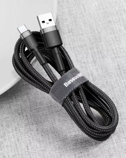 Įkroviklis BASEUS telefonui, 2x USB, USB-C, 30W, 3A PD QC + laidas USB-USB-C, 2m