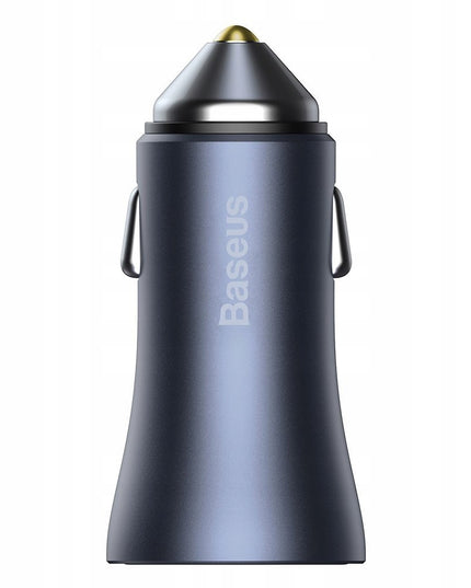 Automobilinis USB-C USB įkroviklis BASEUS 40W PD QC SCP FCP AFC Galingas Greitas