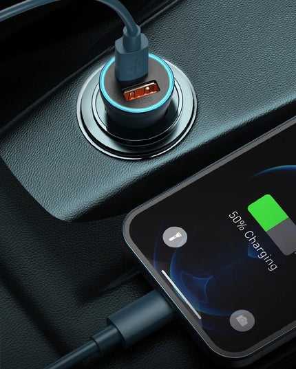 Automobilinis USB-C USB įkroviklis BASEUS 40W PD QC SCP FCP AFC Galingas Greitas