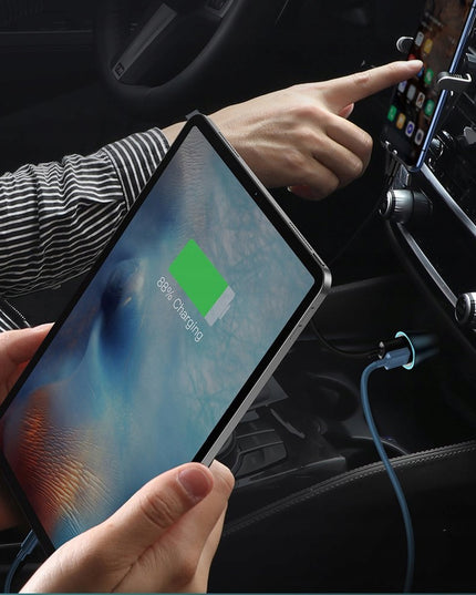 Automobilinis USB-C USB įkroviklis BASEUS 40W PD QC SCP FCP AFC Galingas Greitas