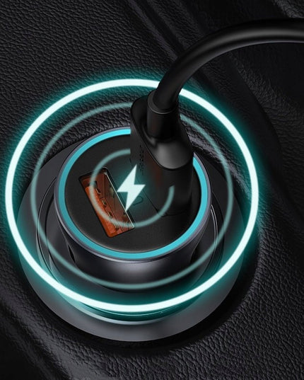 Automobilinis USB-C USB įkroviklis BASEUS 40W PD QC SCP FCP AFC Galingas Greitas