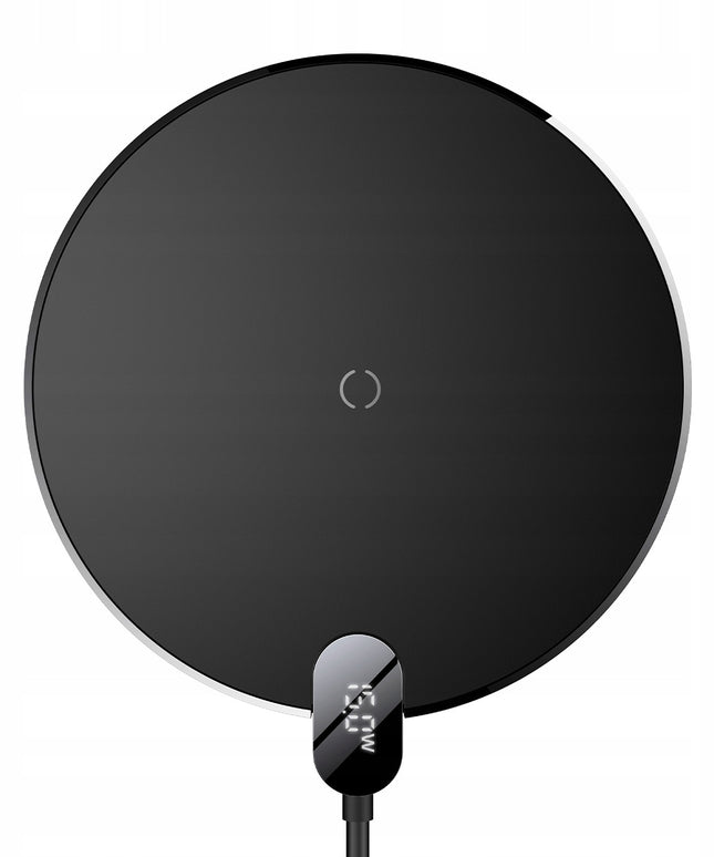 Belaidis indukcinis įkroviklis BASEUS Qi 15W, 1,5m laidas, USB C kištukas