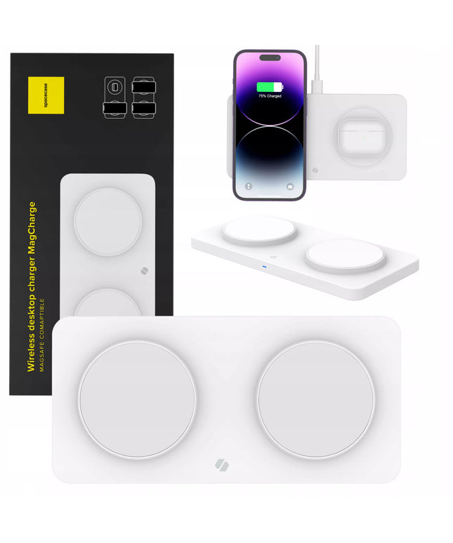 Spacecase belaidis indukcinis įkroviklis su MagSafe technologija, skirtas telefonui