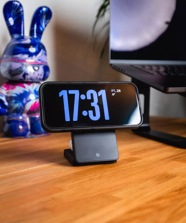 Sulankstomas indukcinis įkroviklis su MagSafe funkcija. telefonui