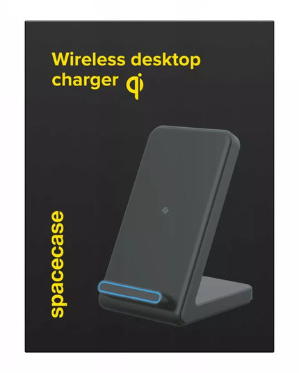 Spacecase indukcinis belaidis QI įkroviklis su telefono stovu 15W