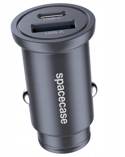 Automobilinis įkroviklis Spacecase 30W mini USB USB-C QC 3.0