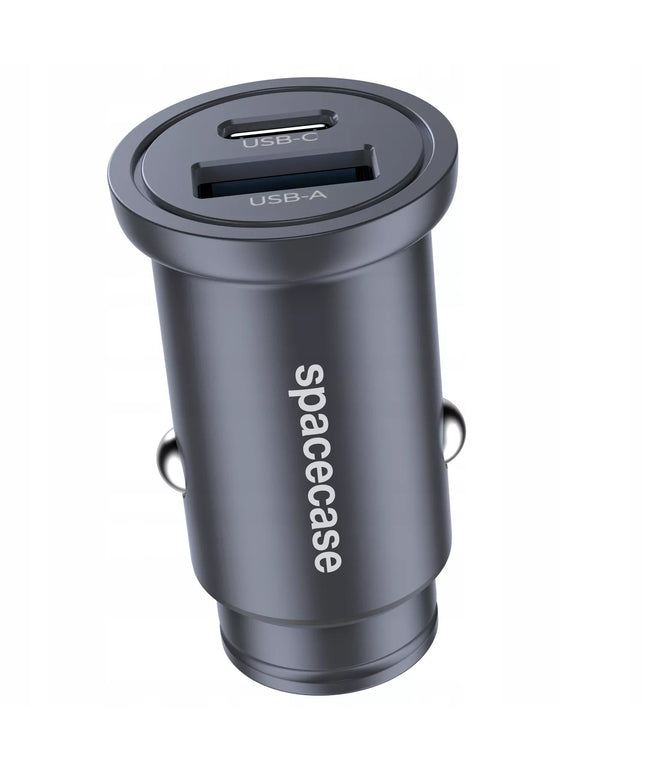 Automobilinis įkroviklis Spacecase 30W mini USB USB-C QC 3.0