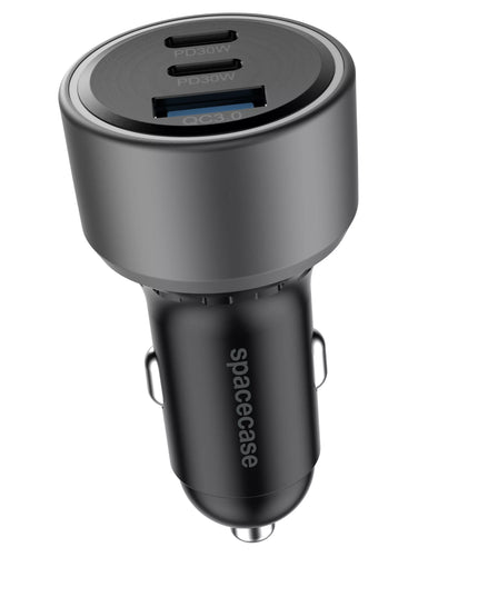 AUTOMOBILINIS ĮKROVIKLIS 60W USB, 2X USB-C, GREITAS ĮKROVIMAS 12V / 24V