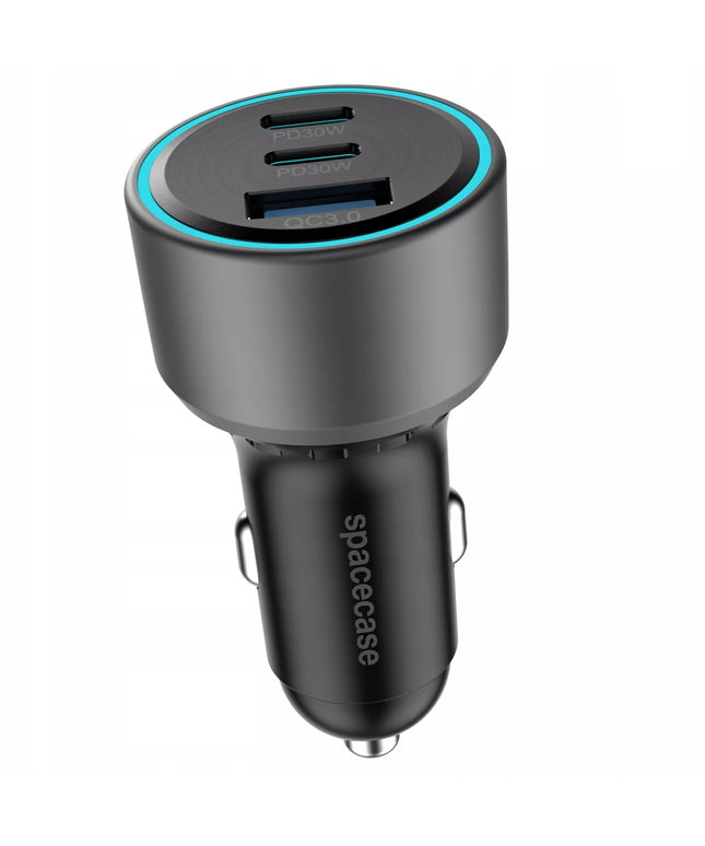 AUTOMOBILINIS ĮKROVIKLIS 60W USB, 2X USB-C, GREITAS ĮKROVIMAS 12V / 24V
